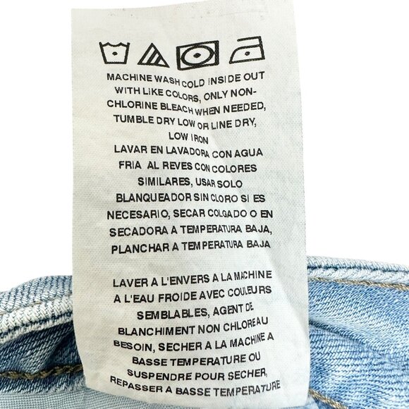 Lee Womens Midrise Straight Leg Jeans Size 8 M Light Blue Denim Cotton Blend - Picture 8 of 10